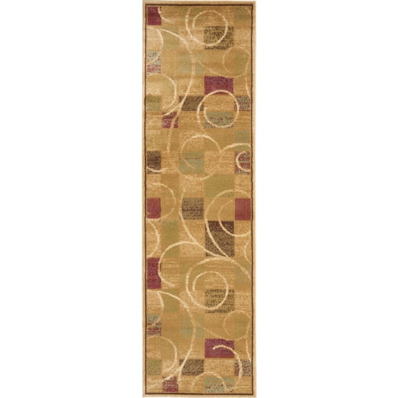 Nourison Expressions Beige Area Rug XP01 2'3" x 8'