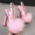 thumbnail image 2 of Women's Pink NightClub Sandals with for 14cm Heels for Dance 10365 Series Car Snow LFD, 2 of 7