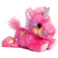 thumbnail image 2 of Aurora Bundle of 2 Plush Beanbag Unicorns, Blueberry Ripple Unicorn & Jelly Roll Unicorn Blue/Pink, 2 of 4