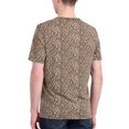 thumbnail image 2 of Lars Amadeus Men's Short Sleeves Round Neck Leopard Prints T-shirt, 2 of 7