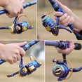 thumbnail image 6 of Sougayilang Surf Fishing Rod and Reel Combo Telescopic Fishing Pole and Smooth 12BB Reel, 6 of 8