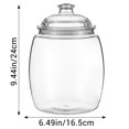thumbnail image 2 of Large Cookie Jars With Lids Airtight  Clear Jar For Kitchen Counter Decorative - 110 Oz Candy Silicone Seal 6.49'' X 9.44'', 2 of 7