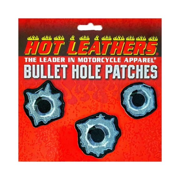 Hot Leathers 2" Bullet Hole Patches 3 Piece Set PPQ1354 2 Width x 2 Height Inches