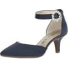 Anne Klein Fantine Women's Navy Satin Pumps