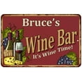 thumbnail image 1 of Bruce's Red Wine Bar Sign Metal 8 x 12 Matte Finish Metal 108120054272, 1 of 1