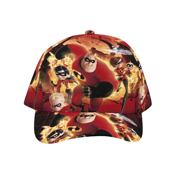 The Incredibles-theme Baseball Cap For Men, Women & Kids, Classic Flat Brim Hat Hip Hop Trucker Hat Adjustable Snapback Hat