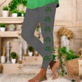 thumbnail image 2 of Hueook St. Patrick's Leggings with Pockets Yoga Pants Women's St. Patrick's Day Printed High Waist Yoga Long Yoga Pant Running Yoga Loose Leisurely Pants Gray 3X, 2 of 6