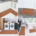 thumbnail image 5 of Orange Occult Pattern Kitchen Rugs Sets Of 2,Anti Fatigue Kitchen Mat Rugs Non Slip Washable,Decorative Kitchen Floor Mats for Kitchen,Sink,Laundry,17"x30"+17"x47", 5 of 7