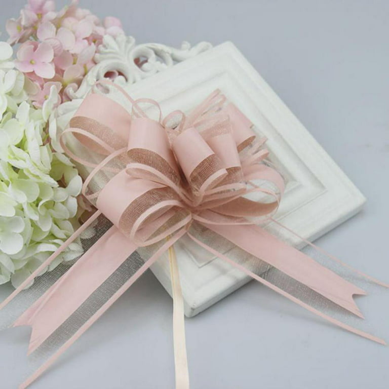 10 PCS Bows for Gift Wrapping, Gift Bows with Ribbon Color Pull Bows for  Gift Baskets Christmas Present 