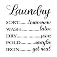 thumbnail image 2 of Brown, Victoria 20x20 Gold Ornate Wood Framed with Double Matting Museum Art Print Titled - Laundry Words 1, 2 of 4