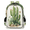 Bronze, variant on Day of the Dead Skull Travel Backpack for Adults, Multi-Functional Casual Daypack with Adjustable Shoulder Straps, Helloween Flower Skull Laptop Bag for Work Outdoor