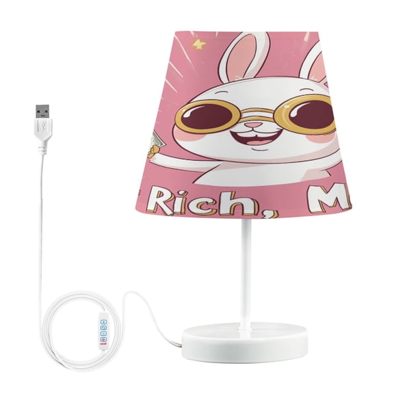 BZSMCE Table Lamp Creative Rich Ribbit Simple Pattern Night Light