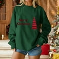 thumbnail image 5 of Craaazy Women's Casual Christmas Crew Neck Long Sleeve Pullover Tops Fashion Fall Winter Sweatshirts Comfortable Blouses Gifts, 5 of 5