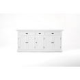 thumbnail image 6 of NovaSolo Halifax Mahogany Wood Bookcase 5 Doors 3 Drawers in Classic White, 6 of 46