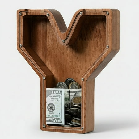 Alphabet Money Bank with Initial "Y", 9 inch tall