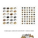 thumbnail image 2 of 2 hojas de pegatinas de material creativas DIY Kawaii Cat Craft Stickers (estilo A) Tmvgtek Libre de BPA, 2 of 2