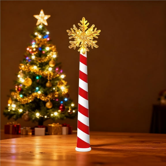 Christmas Magic Wand Light Controller Golden Snowflake Tree Light Remote Switch Decorative Led Christmas Tree Lighting Accessory(1Pc),by JASKFLY