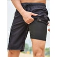 thumbnail image 3 of Biezeib Men's Summer Sports Shorts Lightweight Loose Casual Drawstring Shorts,Knee Length Joggers for Tennis  Running, 3 of 6