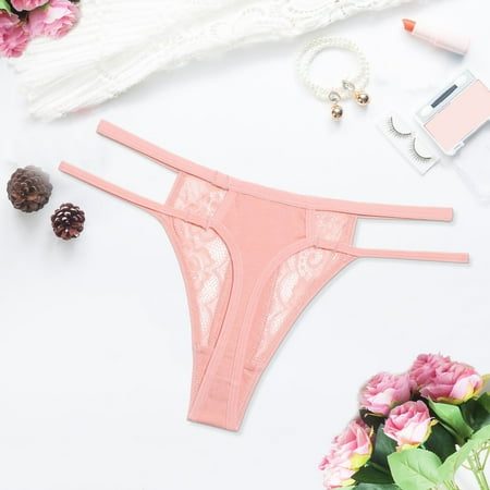 

Aayomet Women S Panties Sexy Seamless Thongs for Women No Show Thong Underwear Women Pink L
