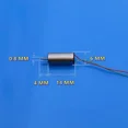 thumbnail image 6 of 2PCS Mini Coreless Motor 0614 6mm*14mm DC 3.7V 53000RPM High Speed Hollow Cup Engine for DIY RC Drone Aircraft Hobby Toy Model, 6 of 6