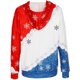 thumbnail image 5 of Moda Mujer Casual Navidad Impreso Manga larga Cordón Sudadera con capucha Tops Blusa Pompotops gfhjh13301, 5 of 5
