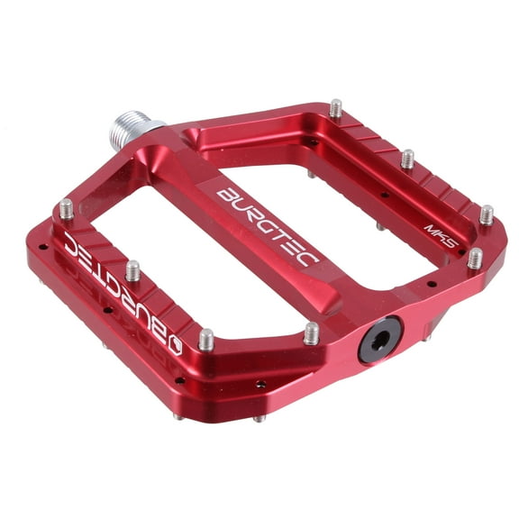 Burgtec Penthouse MK5 Pedals, CrMo, Red