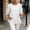 White, variant on Vrorvz Ruffle Hem Shirt Womens 3/4 Sleeve Crew Neck Shirts Loose Tunic Basic Blouses Casual Fashion Tops