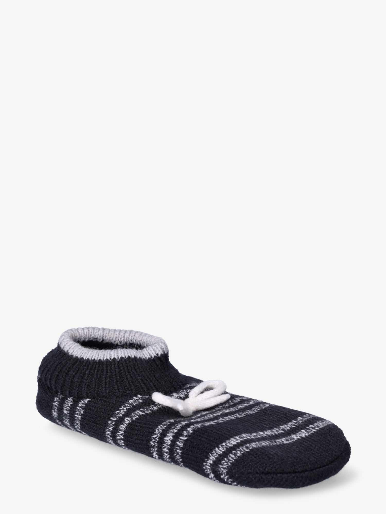 Joyspun Women's Knit Slipper Socks, 2-Pack, Size 4-10