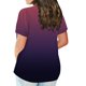 thumbnail image 2 of Gibobby Casual Playera de Manga Corta para Mujer Tops talla grande para mujer, túnica con estampado Floral verano, Tops primavera, camisas manga corta con cuello re(Morado,XL), 2 of 4