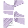 thumbnail image 6 of UVN Summer Pajama Sets For Women Short Sleeve Sleepwear Set Ladies Casual 2 Piece Outfits Lounge Sets, 6 of 9