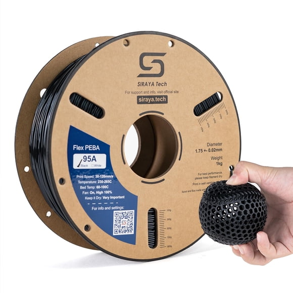 Filamento 3D Siraya Tech Rebound PEBA 95A flexible de 1,75 mm
