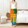 thumbnail image 4 of Sigee Colorful Building Blocks print Women's Soft Pajama Pants Lounge Sleep Bottoms with Elastic Waistband and Pockets-XX-Large, 4 of 6