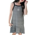 thumbnail image 1 of Robes pour Filles Enfants Tout-Petits Bébés Filles Été Imprimé Dessin Animé Robe Décontractée Respirante Sans Manches Robe d'Été Enfants Robes Gris 2 Ans-3 Ans, 1 of 2