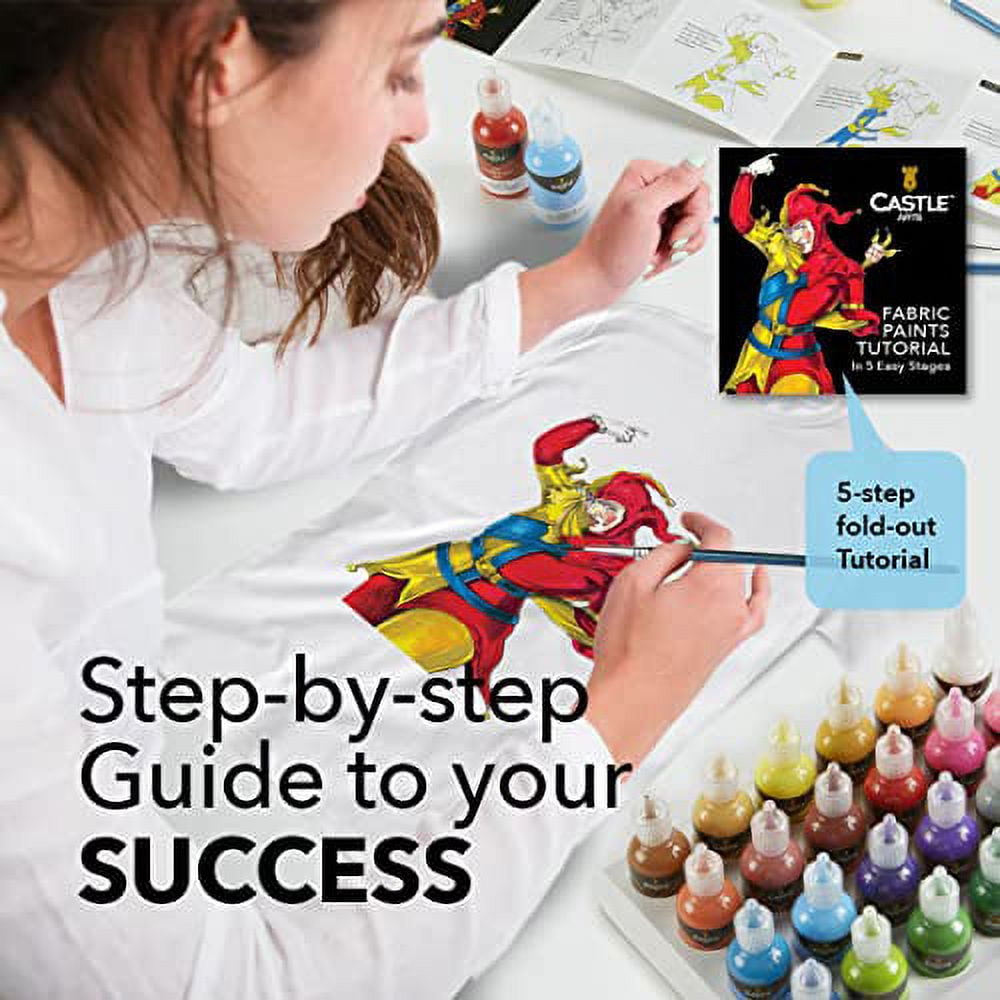 Castle Art Supplies 3D Fabric Paint Set
