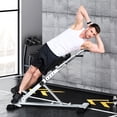 thumbnail image 2 of Soges Roman Chair Back Extension Machine, Hyperextension Bench for Hamstring, Glute and Lower Back, Adjustable and Foldable workout weight bench Exercise Fitness Equipment for Home Gym,Silver, 2 of 10