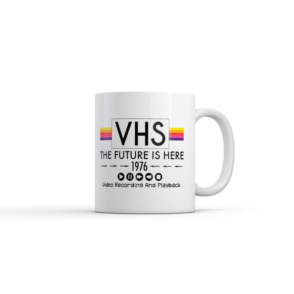 VHS Mug Funny Sarcastic Vintage Technology Graphic Novelty Coffee Cup