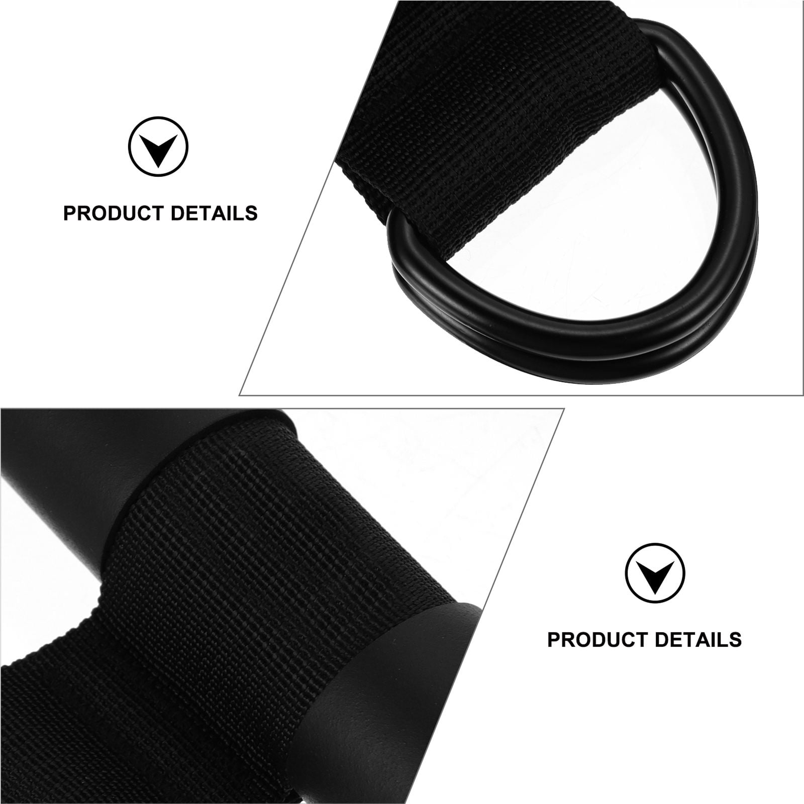 FENGGUIQU 1Pc Black Fitness Tension Rod Pull Down Bar for Arm and Back Exercise