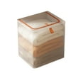 thumbnail image 2 of Caja de Almacenamiento de Tela, Organizador de Ropa con Ventana Transparente, Cubo Plegable, Cubo con Asas, 47 x 46 x 30 cm para Armario, Dormitorio, 2 of 6