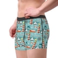 thumbnail image 2 of Pofeuu Sea Lighthouse Print Men’s Boxer Briefs, Moisture-Wicking Underwear, Regular,Trunk-X-Large, 2 of 5