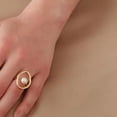 thumbnail image 4 of Xinyolin Electroplating Golden Faux Pearl Women's Ring - Jewelry Accessory, 4 of 8