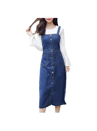 Dungaree store skirt denim