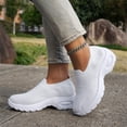 thumbnail image 4 of Women's Walking Sneakers Comfortable Thick Soled Walking Shoes Lightweight Casual Non Slip Thick Sole Sneakers 43, 4 of 5