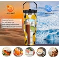 thumbnail image 3 of Steel Tumbler with Straw Vertical Handle Ice Flow Flip Tumbler 30 oz, Chicken Tumbler Insulated Water Bottle Easy for Carry, Good for Home/Office, Better for Travel/Car/Camp, 3 of 6