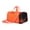 Orange, variant on Oxford Fabric Fitness Backpack with Adjustable Shoulder Straps For Gym Workouts Football Baketball Training
