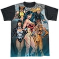 thumbnail image 1 of Jla - Gals Night Out - Short Sleeve Black Back Shirt - X-Large, 1 of 4