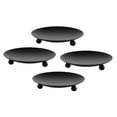 thumbnail image 2 of Holders Black Candle Base Candlestick Decoration Wrought 4Pc Candle Home Decor, 2 of 9