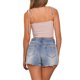 thumbnail image 3 of INSPIRAR CHIC Blusas de tirantes de verano con rayas y lazo para mujeres M Blanco Rosa, 3 of 5