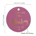 thumbnail image 6 of Inkdotpot Gold Foil Paper Hang Tags Thank You Celebrating With Us Bridal Shower-Baby Shower-Retirement-Wedding-Birthday Favor Tags 50 Pieces, 6 of 6