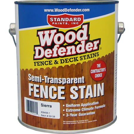 Wood Defender Semi-transparent Fence Stain SIERRA (Best Paint Or Stain For Wood Fence)