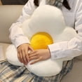 thumbnail image 3 of Cute Sun Flower Plush Pillow, Soft Seat Cushion Chair Pad for Bedroom, Living Room, Office Chair, Sofa, White, 3 of 8